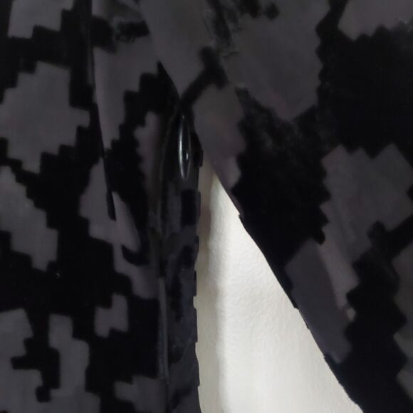 Juicy Couture Tunic Dress Size 2 Black Velvet Burnout Sheer Beaded - Picture 11 of 11